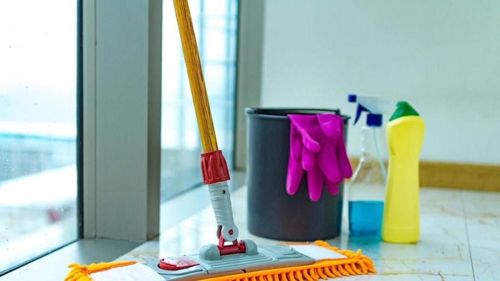 cleaning in wrong order spreads dust and germs